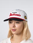 Бейсболка AMERICAN NEEDLE арт. 23008A-CBH Chicago Blackhawks Roscoe NHL (белый / черный)